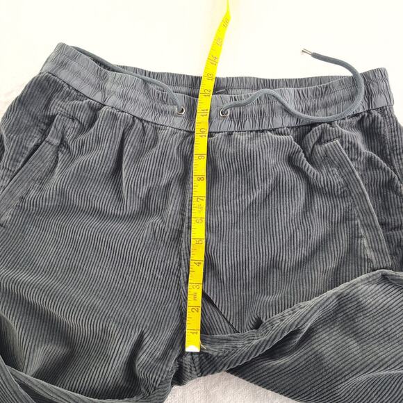 James Perse Wale WideLeg Soft Corduroy Concrete Pigment Pants Women's Large Grey - Picture 6 of 11